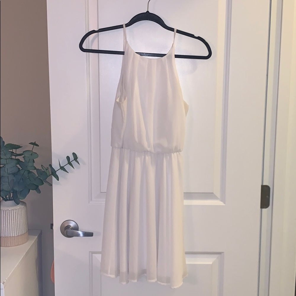 True white formal dress